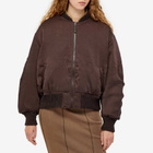 Acne Studios Women's Olanik Bomber Jacket in Chocolate Brown