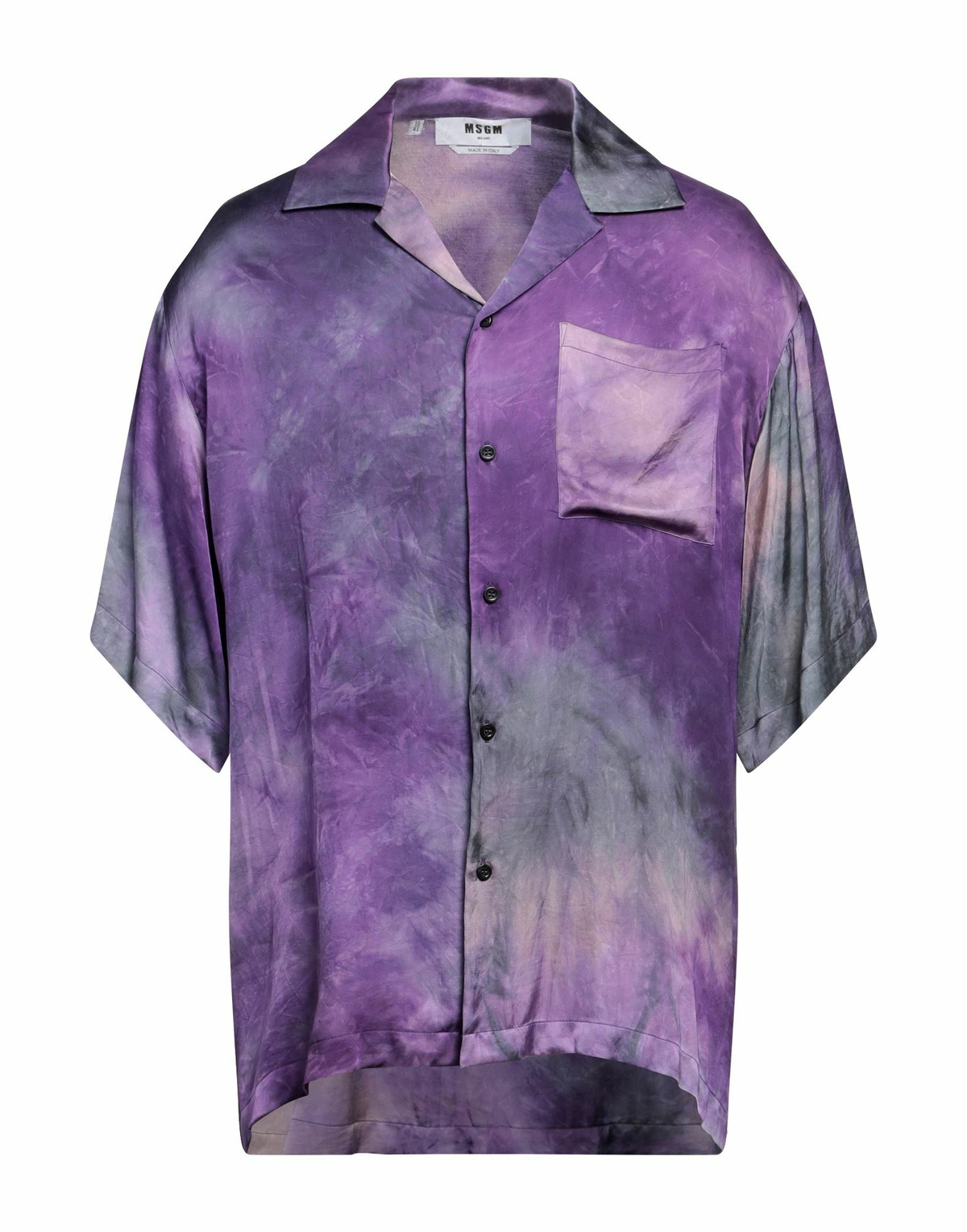 Msgm Mens Shirt in Purple