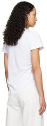 Marques Almeida White Gathered T-Shirt