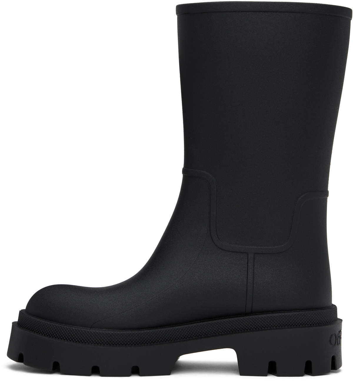 【関税込み】Off-White ブラック Reboot アロー ブーツ Off-White Reboot Arrow PVC Boots | Saks Fifth Avenue