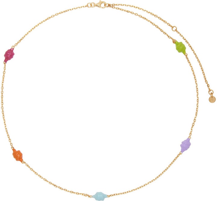 Photo: Marshall Columbia SSENSE Exclusive Gold & Multicolor Knot Necklace