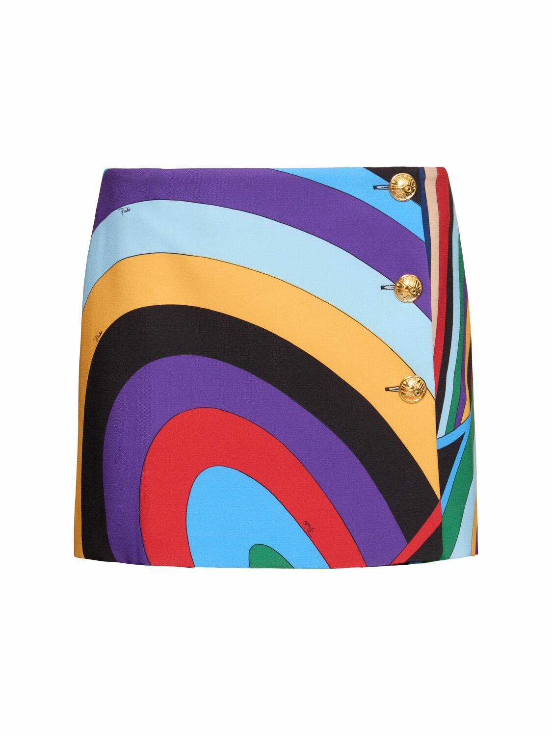 Emilio Pucci // Multicolour Print Mini Skirt – VSP Consignment