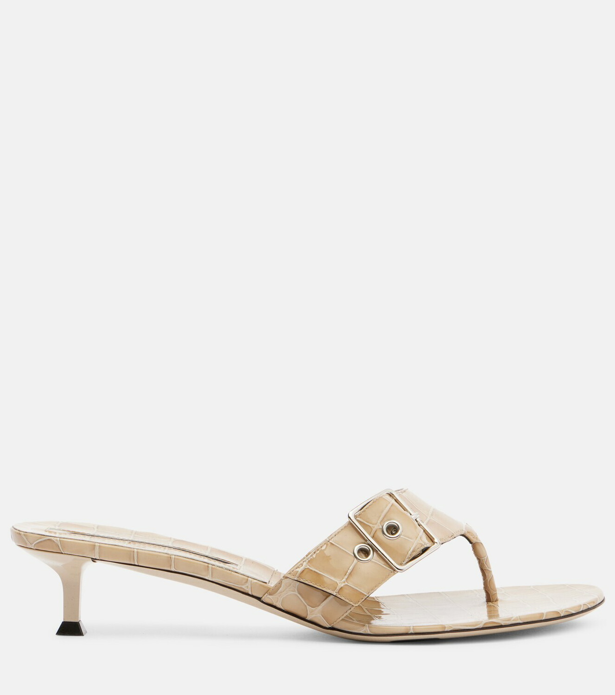 Christen Helix 35 patent leather thong sandals