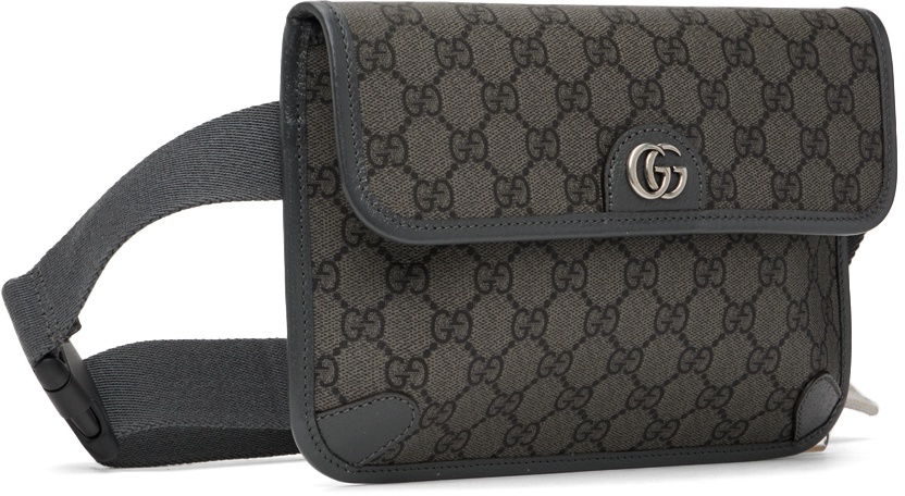 Gucci Ophidia Gg Belt Bag In Dark Grey