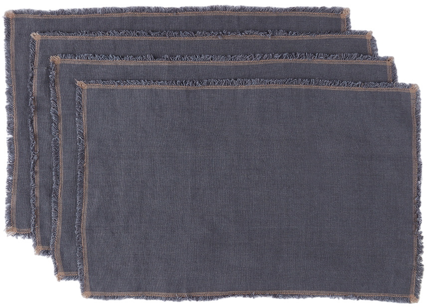 departo Grey Linen Placemat Set
