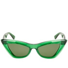 Bottega Veneta Eyewear Women's Bottega Veneta BV1101S Sunglasses in Green