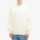 Róhe Men's Oversized Logo Crew Sweatshirt in Off White