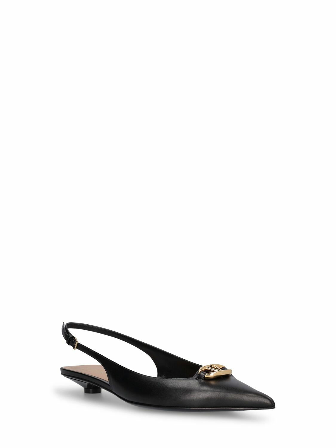 サンダル・ミュール VALENTINO Valentino Garavani 'Vlogo Moon' slingback VALENTINO GARAVANI 20mm Moon Logo Leather Slingback Sandals