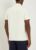 Paige Oliver Ribbed Cotton-blend Shirt Ecru