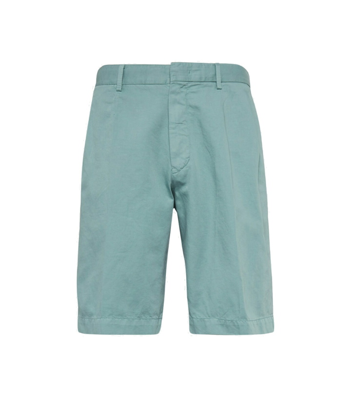 Photo: Zegna - Cotton and linen chino shorts
