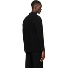 HOMME PLISSÉ ISSEY MIYAKE Black Tuxedo Pleats Blazer