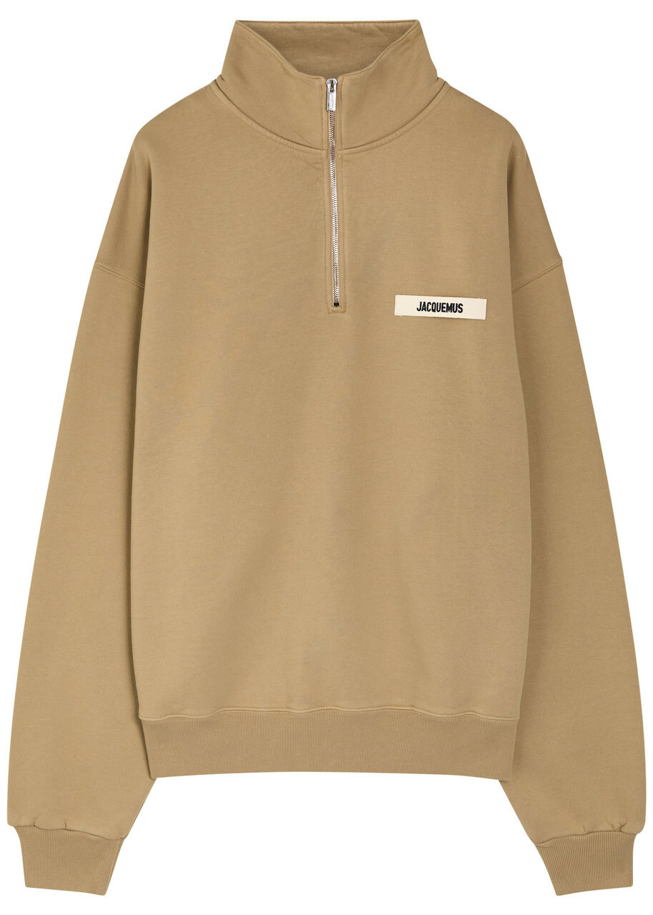 Jacquemus Le Camionneur Gros Grain Cotton Sweatshirt Beige