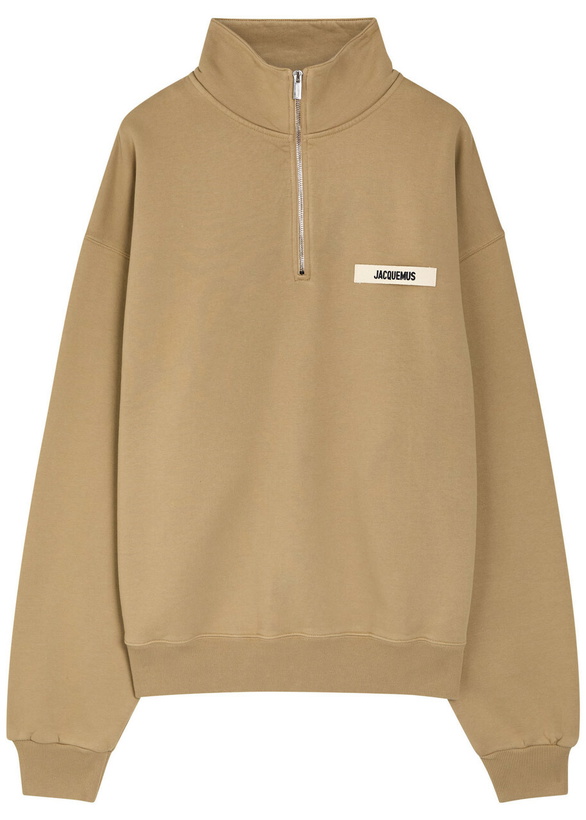 Photo: Jacquemus Le Camionneur Gros Grain Cotton Sweatshirt Beige