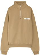 Jacquemus Le Camionneur Gros Grain Cotton Sweatshirt Beige