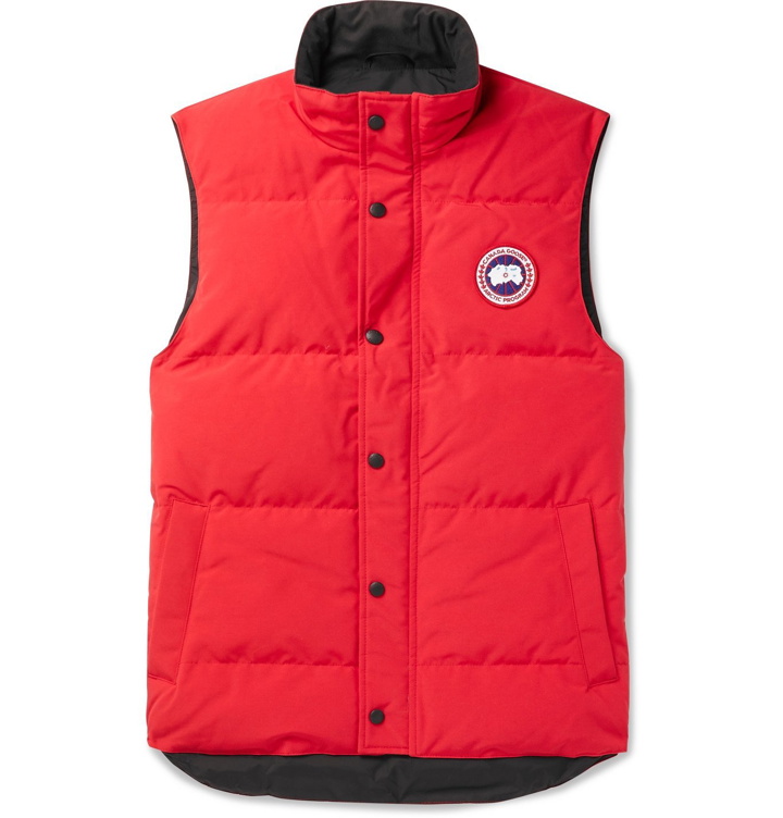 Photo: Canada Goose - Garson Slim-Fit Quilted Shell Down Gilet - Red