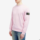 Stone Island Men's Garment Dyed Malfile Crew Sweat in Pink