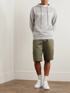 Moncler - Straight-Leg Cotton-Blend Gabardine Shorts - Green