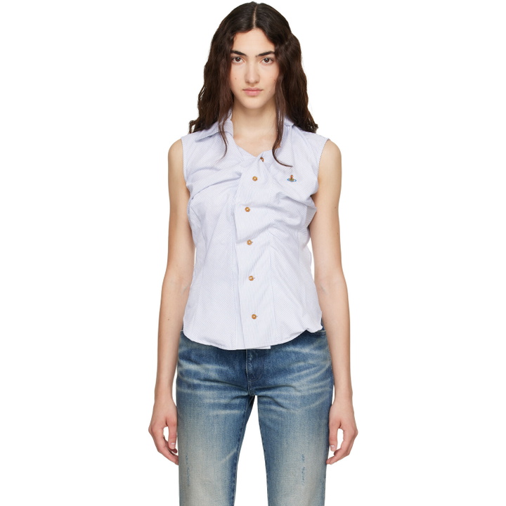 Photo: Vivienne Westwood Blue Short Sleeve Drunken Shirt