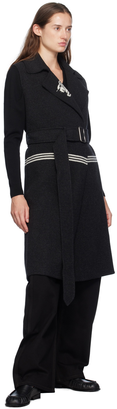Burberry Gray Wool Vest