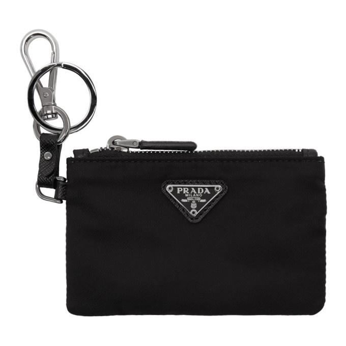 Photo: Prada Black Travel Pouch Keychain