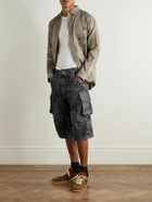424 - Straight-Leg Camouflage-Print Cotton-Ripstop Shorts - Black
