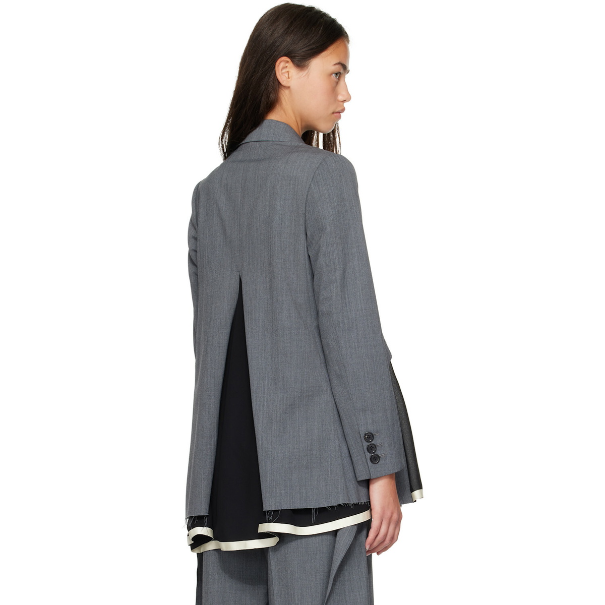 UNDERCOVER Gray UP2F1102 Slit Panel Blazer