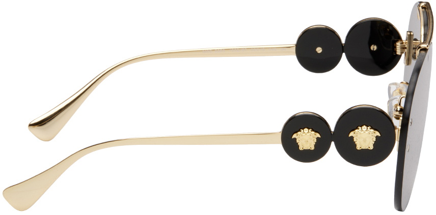 Versace Gold Double Medusa Sunglasses