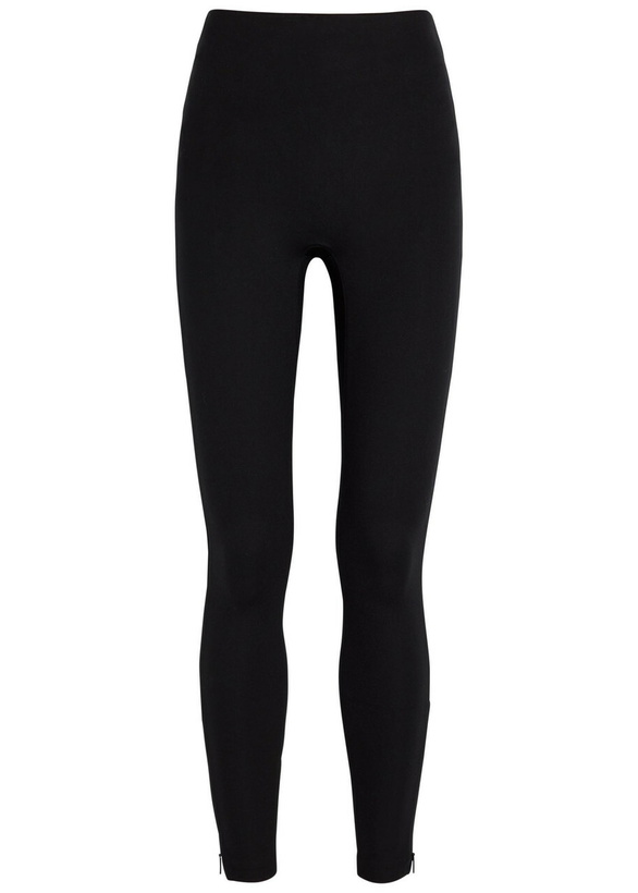 Photo: Spanx Ponte Zip-cuff Stretch-jersey Leggings Black