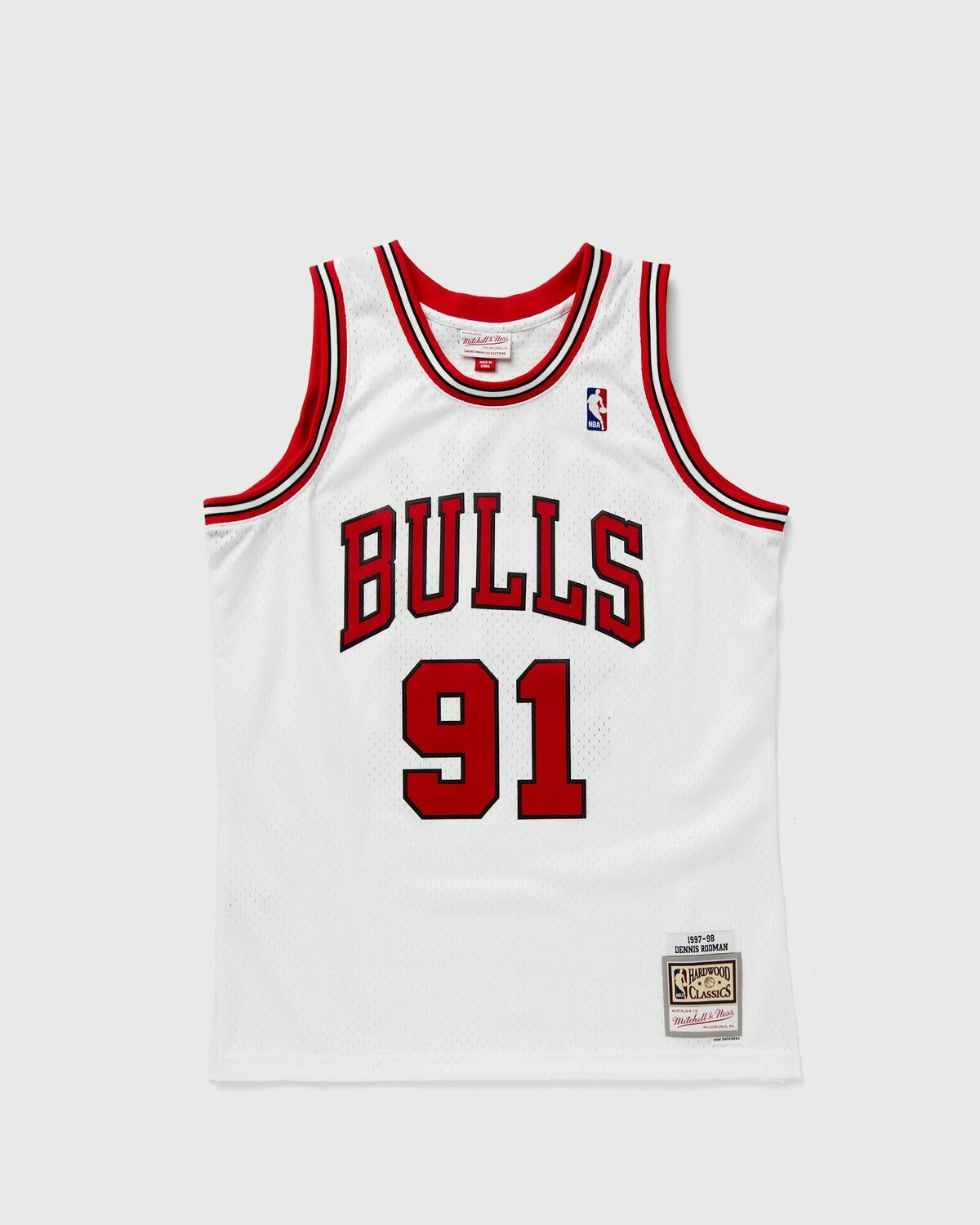 Mitchell & Ness NBA SWINGMAN JERSEY CHICAGO BULLS 97-98 DENNIS RODMAN #91 White Men