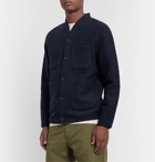 Universal Works - Brushed Wool-Blend Cardigan - Blue