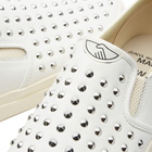 Junya Watanabe MAN x Stepney Workers Club Studded Lister Sli Sneakers in White