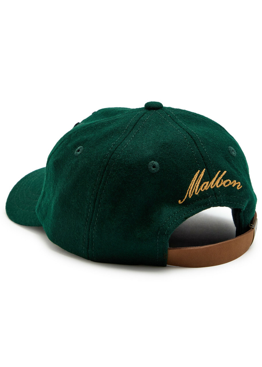 Malbon Crest Dad Wool-blend cap - Green - One Size