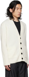 Jil Sander Off-White Embroidered Cardigan