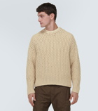 Stone Island Marina logo macramé sweater