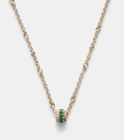 Spinelli Kilcollin Gravity 18kt gold chain necklace with diamond and emerald