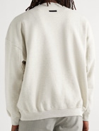 Fear of God - Oversized Flocked Cotton-Jersey Sweatshirt - Neutrals
