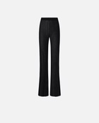 Pinko Lightweight Semi Sheer Ribbed Trousers Limo Black
