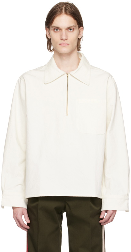 Photo: Factor's Off-White Zip Sweater