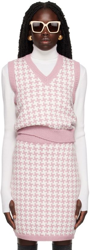 Photo: Ernest W. Baker SSENSE Exclusive Pink & White Vest
