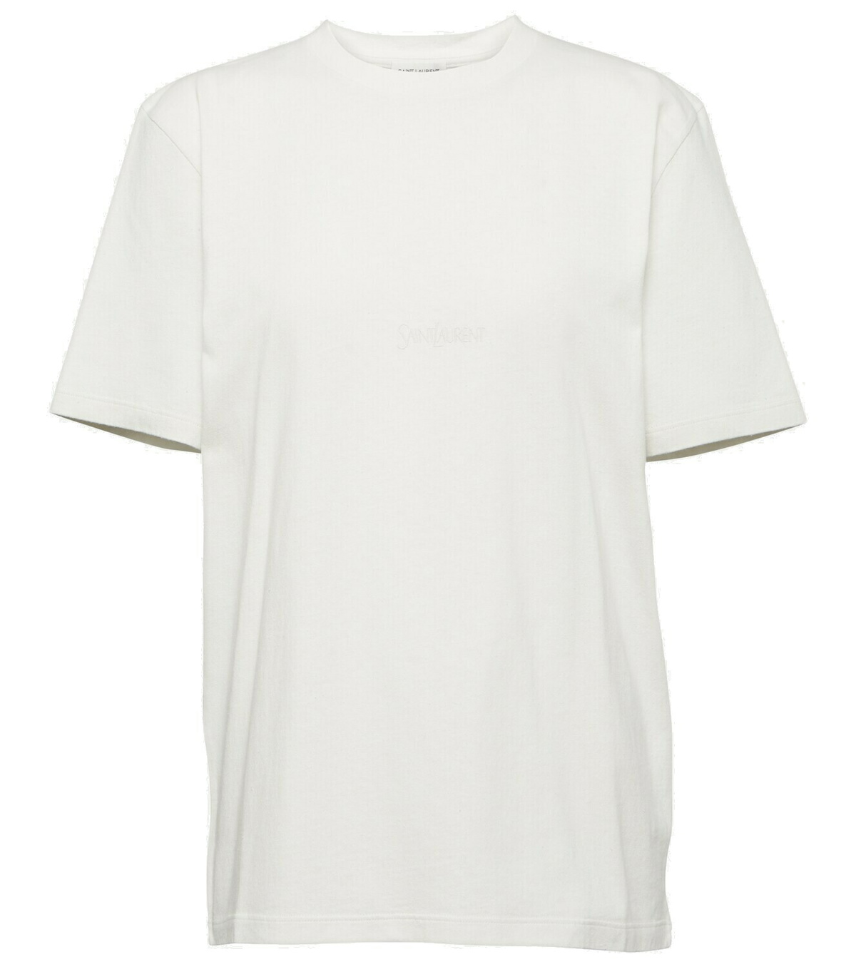 Saint Laurent White Cotton T-Shirt