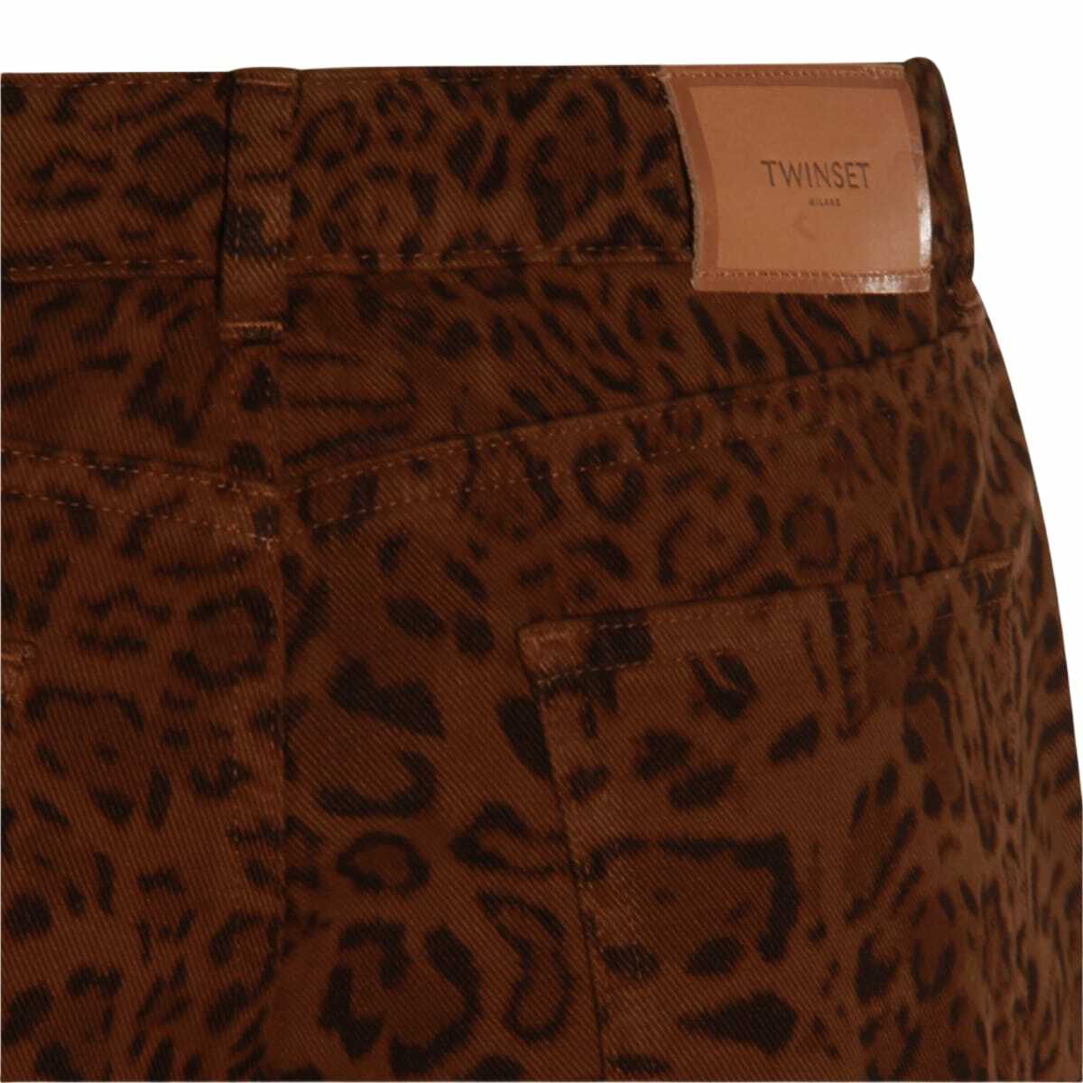 TwinSet Brown Cotton Denim Jeans