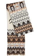 Stella Mccartney Fair Isle Intarsia Wool Scarf - Multicoloured 1 - One Size