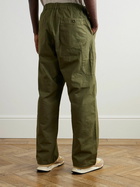 OrSlow - Straight-Leg Herringbone Cotton Trousers - Green