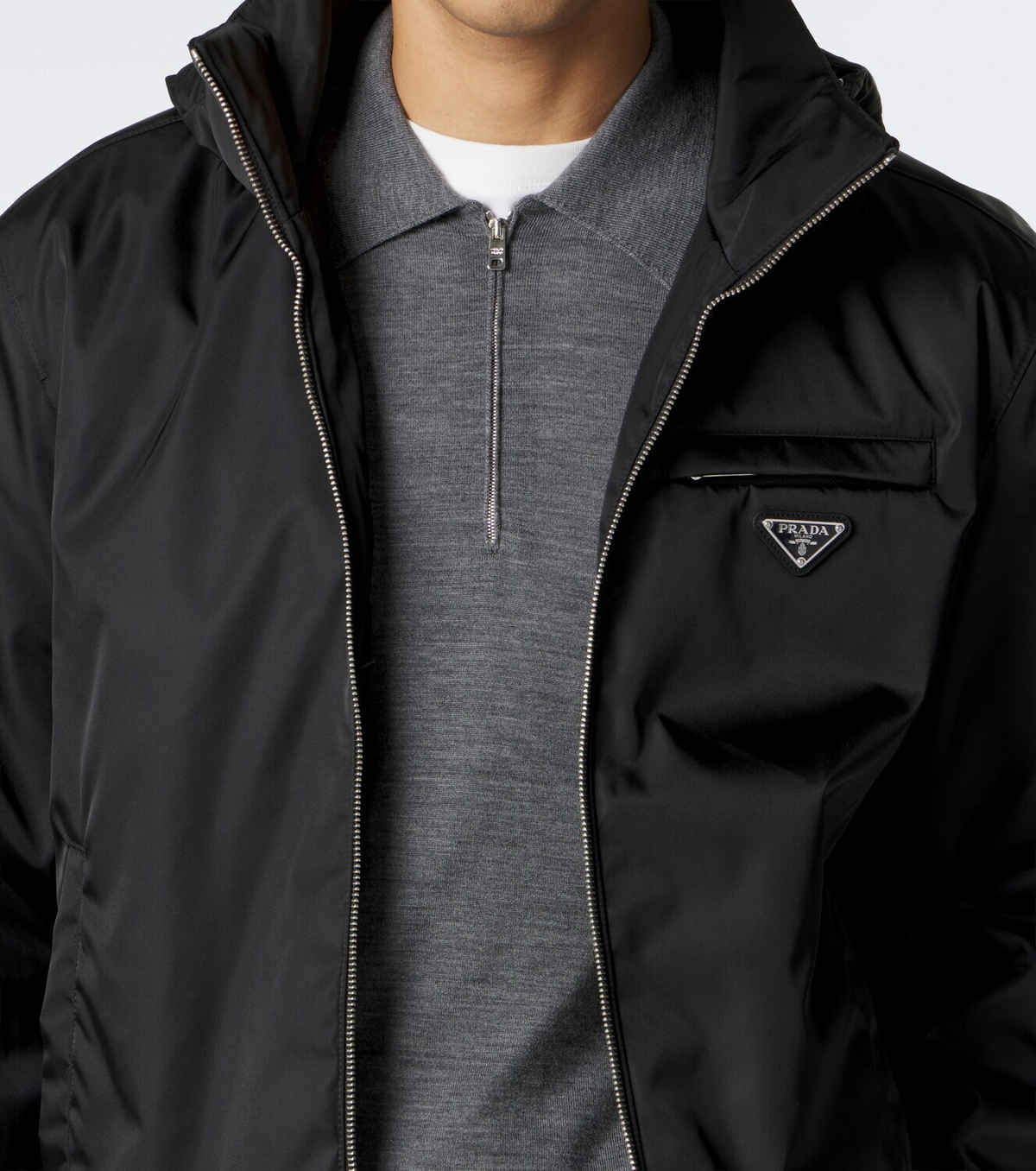 Prada Re-Nylon hooded jacket