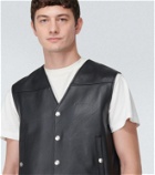 Givenchy Logo leather vest