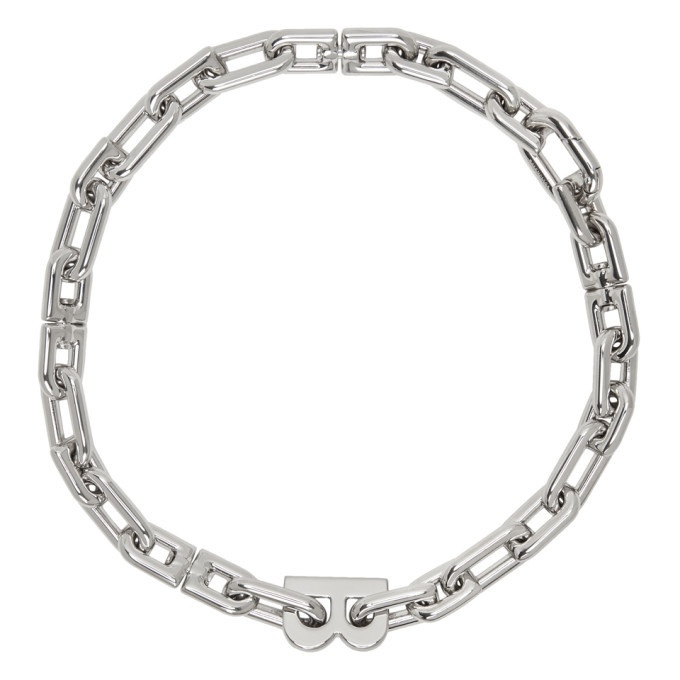 Photo: Balenciaga Silver B Chain Necklace