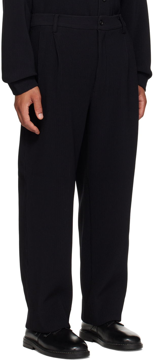 stein Black Gradation Two Tuck Trousers