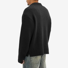 Represent Men's Textured Knit Polo in Jet Black