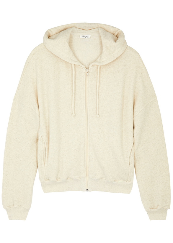 Photo: American Vintage Itonay Hooded Cotton-blend Sweatshirt Cream