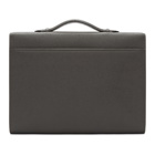 Valextra Grey Leather Briefcase